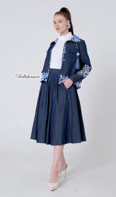 Janesa Jaket Batik Denim Embroidery - Image 2