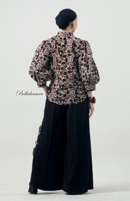 Pants Palazo Sogan Waru Aplikasi Embroidery 3D - Image 3